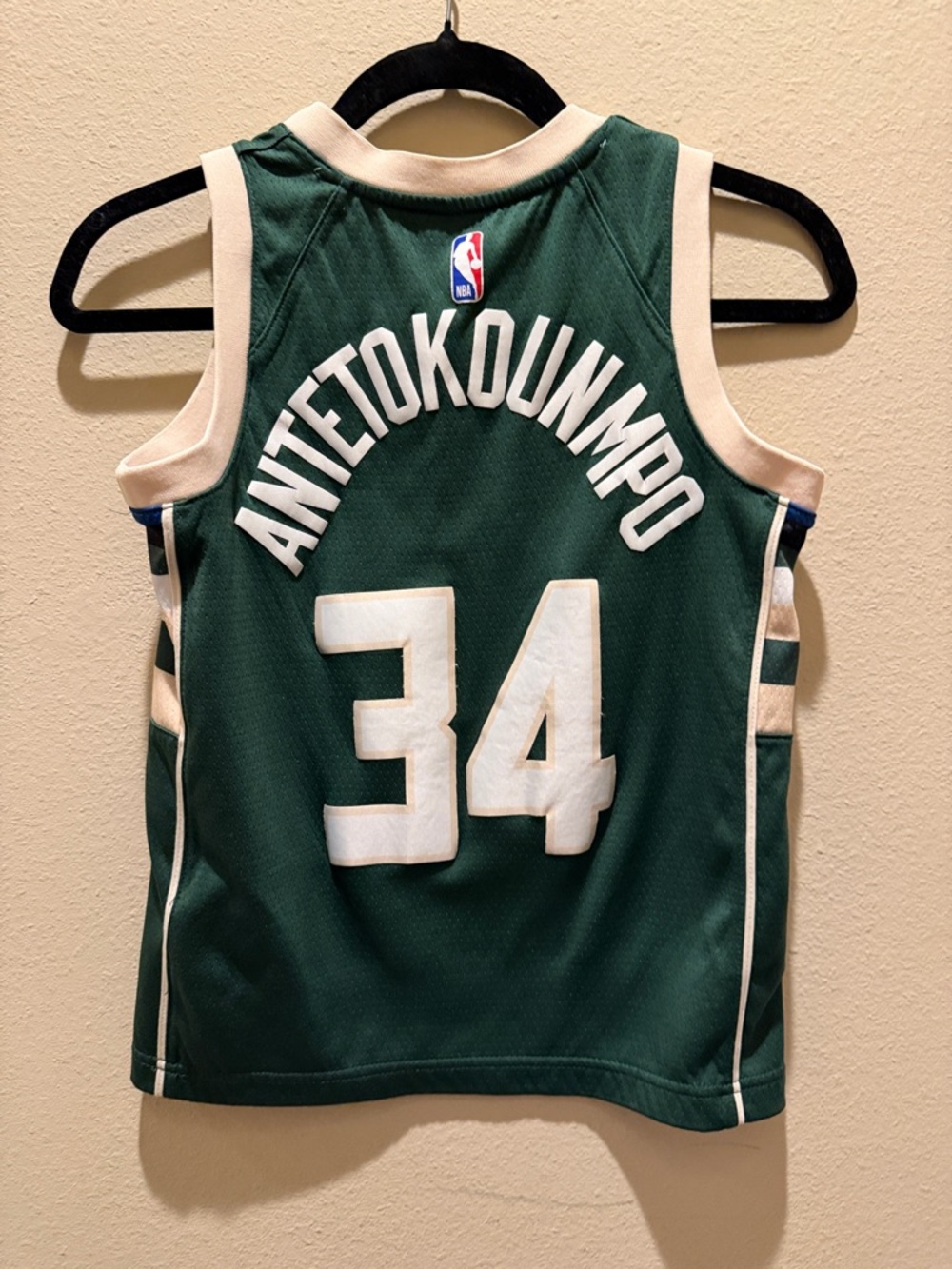 Giannis Antetokounmpo #34 Kids Green Basketball Jersey